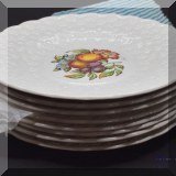P31. Set of 8 vintage Copeland Spode Alden luncheon plates. 9”w - $75 